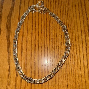 Nice Gold Tone Large Chain Necklace - Picture 1 of 4