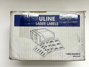 Uline S-14115 Laser Labels 8 1⁄2 x 11" Box of 1000 Sheets, 1 per Sheet, White - Picture 1 of 5