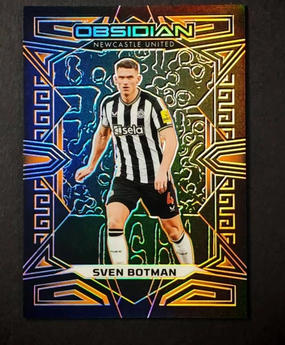 Sven Botman 2023-24 Panini Obsidian Electric Etch Orange 01/40 #100 - Image 1 of 2