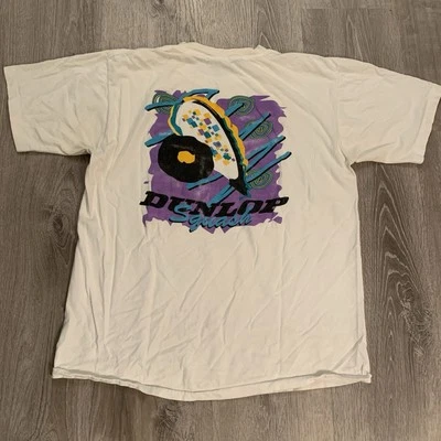 Camisa De Colección 1993 Dunlop Squash Gráfica Puntada Única Hecha en EE. UU. Blanca Talla XL Foto 1 de 4