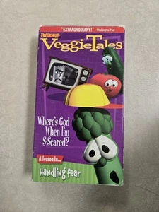 Veggietales Where’s God When I’m S-Scared (green tape) VHS 1994 Video Tape - Picture 1 of 3
