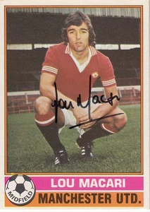 Vintage SIGNED TOPPS 1977/78 Trading Card LOU MACARI MAN UNITED - Picture 1 of 1