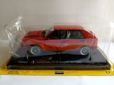 DIE CAST LANCIA DELTA 2.0i HF INTEGRALE 16V 1990-  SCALA 1/24 CON LIBRO ALLEGATO - Immagine 1 di 2