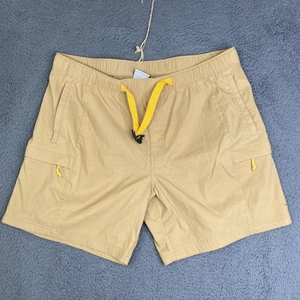 The North Face Shorts Mens XL Khaki Belted Quick Dry Nylon Stretch Cargo Hiking - Picture 1 of 11