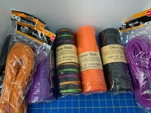 Lote 4 rollos de malla polideco de 10"x10yds y 3 paquetes de cinta de tubo de 1/4”x12yds nuevos - Imagen 1 de 6