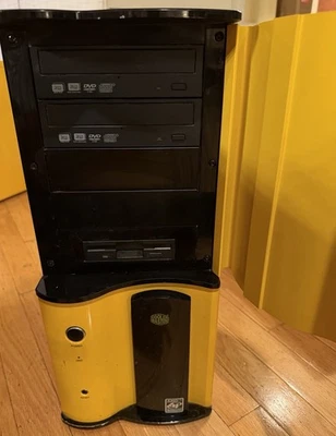Cooler Master Wave Yellow TAC-T01-E1C All Aluminum ATX Mid Tower Computer Case - Image 1 of 4