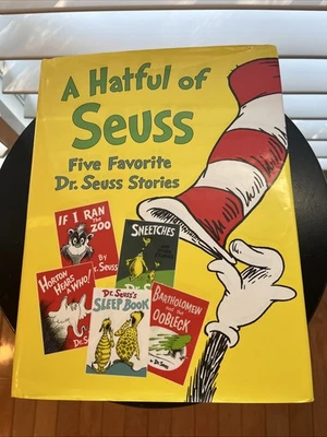 Dr Seuss Book Hatful of Seuss Five Favorite Stories Vintage Hardcover Slipcover Foto 1 de 4