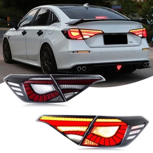 LED Clear Tail Lights for Honda Civic 11th Gen 2022-2026 Rear Lamps Assembly - Imagen 1 de 5