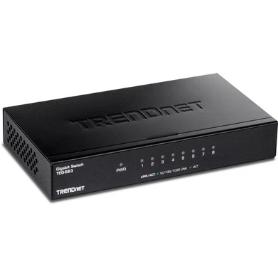 TRENDnet TEG-S83 Gigabit 8-Port Desktop Switch, 8 Gigabit RJ-45 Ports, 16Gbps Sw - Image 1 of 4