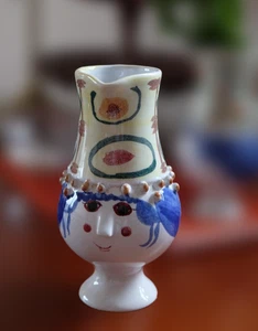 Björn Wiinblad Blumenvase Porzellan handbemalt H17cm/H6,7in 1996 Vintage - Bild 1 von 6