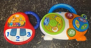 Vintage Baby Einstein und Vtech Baby Spielzeug Tastatur und Ghettoblaster - Bild 1 von 5