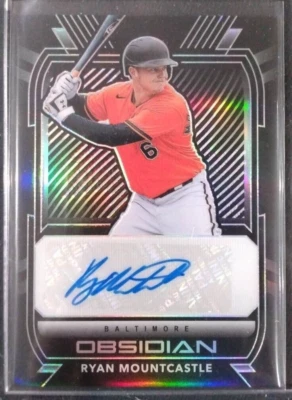 2021 Chronicles Ryan Mountcastle Obsidian Holo Auto Rookie ORIOLES #O-RM MINT - Image 1 of 4