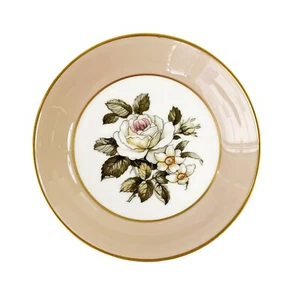 Vintage Royal Worcester Salmon Floral Trinket Jam/Butter Pin Dish - Picture 1 of 2