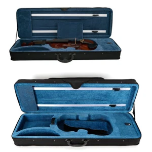 4/4 Geigenkoffer Geige Koffer Kasten Case Violinenkoffer mit Rucksackriemen NEU - Bild 1 von 19