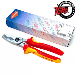 Knipex 200mm Cable Shears Cutters Twin Cutting Edge 1000V VDE Insulated 9516200 - Picture 1 of 5