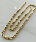 14K Yellow Gold Rope Chain 4Mm 20? 26.7 Grams By Jacoje
