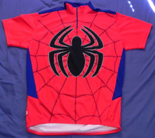 2005 Marvel Spider-Man Cycling Bicycle Jersey Shirt Red Blue Men's Size Medium