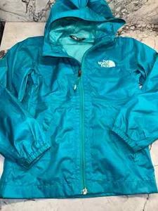 North Face Kids Size XS (6) Lightweight Rain Jacket Teal - Picture 1 of 3