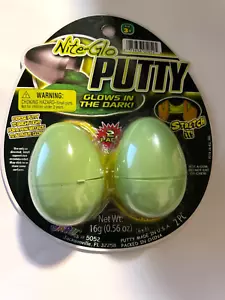 Ja-Ru Inc. Nite-Glo Putty Eggs Putty Eggs Glows In The Dark 3+ NEW - Picture 1 of 2