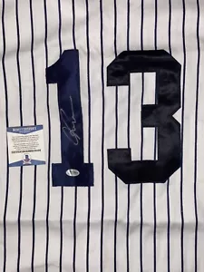 Alex Rodriguez #13 Signed Yankees Baseball Jersey Autographed AUTO BAS COA Sz XL - Picture 1 of 7