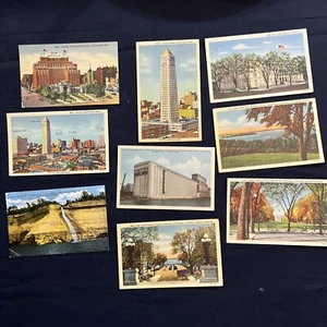 Vintage Lot of 9 Color Postcards Unused Lot # 2 - Picture 1 of 7