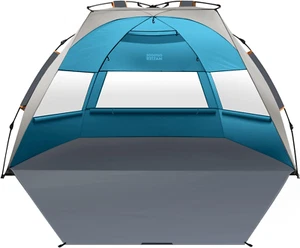 Pop Up Beach Tent Beach Tent Sun Pop Up Canopy Tent Sun Shade Shelter 4 Person - Picture 1 of 12