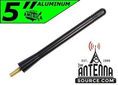 **SHORT**  5" ALUMINUM ANTENNA MAST - FITS: 2003-2009 Hummer H2  - Image 1 of 4