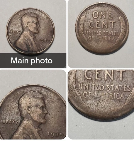 1935 P Tapered Planchet error  Missing  In God We Trust Lincoln wheat Cent#69 Cover