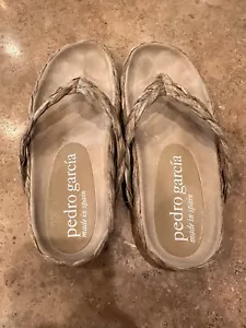 Pedro Garcia Stroh Flip Flops US 7,5, EU 38,5 - Bild 1 von 6