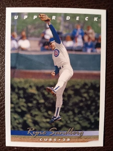 RYNE SANDBERG CHICAGO CUBS 1993 UPPER DECK BASEBALL CARD #175 - Picture 1 of 1