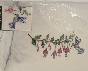 Colibrí Bucilla Edición Especial Funda Almohada Punto de Cruz Bordado Kit 1997 - Imagen 1 de 6