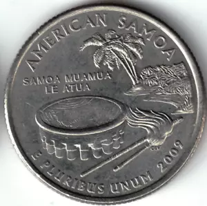 USA - 2009P - Washington ¼ $ - American Samoa - Rare - #19475 - Picture 1 of 2