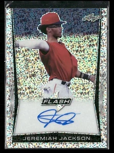 2018 Leaf Flash #BA-JJ1 Jeremiah Jackson Speckle Auto Angels - Picture 1 of 2