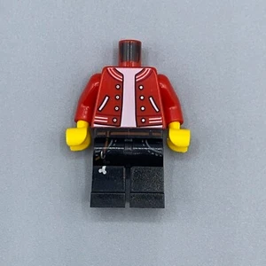 LEGO Jack Davids - rote Jacke Minifigur Oberkörper und Beine (hs001) Ersatzteil - Bild 1 von 2