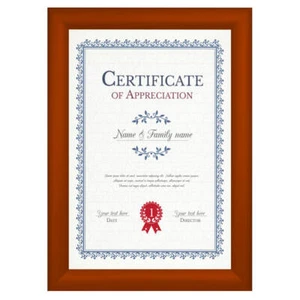 SnapeZo® Brown 8.5x11 Certificate Frame - 1.2" Profile - Picture 1 of 5