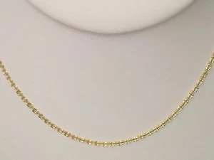 "KABEL GLIEDERKETTE AUSGEFALLEN KONKAV" 14 kt. GELBGOLD "MASSIV" (16 Zoll) / - Bild 1 von 5