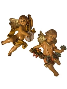 Set 2 Mandolino Agrifoglio Angeli Vintage Fontanini Simonetti Depose Italy 8” e 7” - Foto 1 di 9