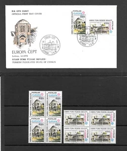 Cyprus Turkish 1978 Europa CEPT FDC & Block of 4 MNH ** - Picture 1 of 2