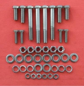 TRIUMPH TR6 ( 1972-75 CR1/CF1 ) - FRONT BUMPER  FASTENERS In stainless steel - Picture 1 of 1