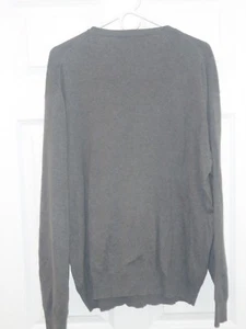 j crew, crew neck sweater, in garter stitch, size XL, gray - Picture 1 of 3
