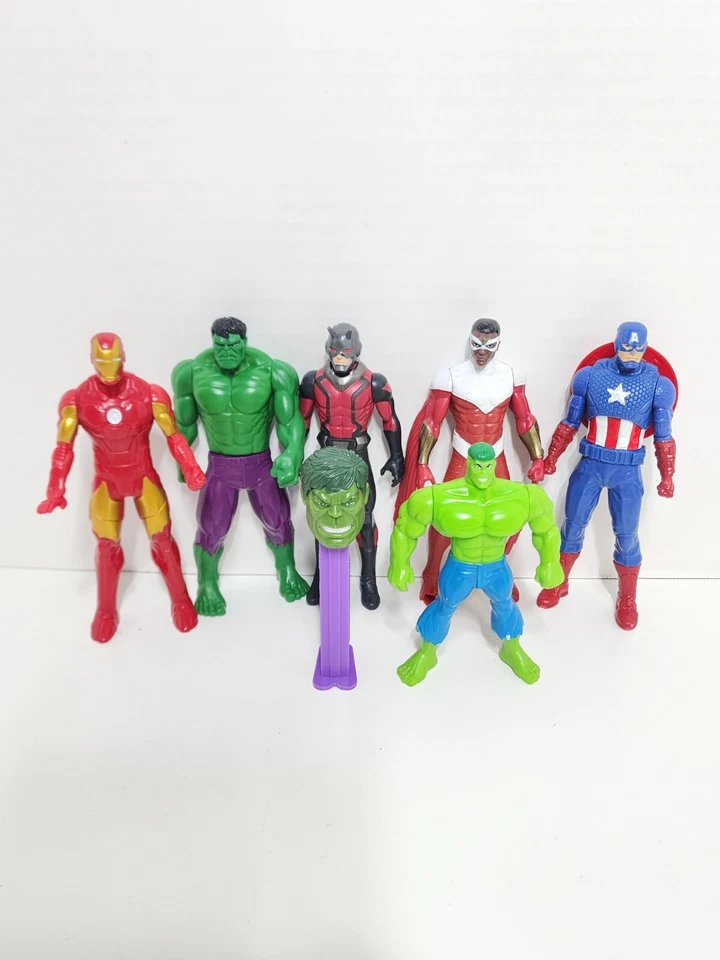 Avengers Marvel DC Falcon Ant-Man Hulk Captain America Hero Ironman Figures Lot Foto 1 de 4