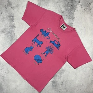 Camiseta De Colección Gato Entrenamiento Humor Manga Corta Talla Mediana 00’s Divertida Y2K Gildan - Imagen 1 de 20