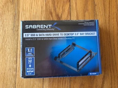 Sabrent 2.5" SSD & SATA Hard Drive to Desktop 3.5" Bay Bracket - UNOPENED BOX - Image 1 of 4