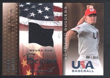GREG SMITH 2007 USA BASEBALL BOUND FOR BEIJING #GU4 GAME JERSEY SP