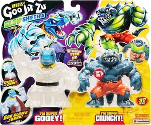 Heroes of Goo Jit Zu Glow Shifters Versus-Packung mit 2 Stretchy Figuren B-WARE - Bild 1 von 5