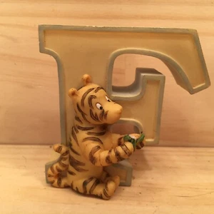WINNIE THE POOH "Blue" Tigger Letter F Beautiful Miniature Wall Art Plaque - Picture 1 of 6