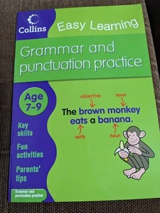 Collins Easy Learning Grammar & Punctuation Practice Age 7-9 Year 2-4 - Picture 1 of 3