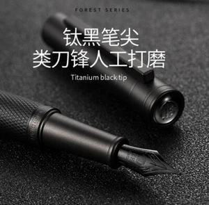 HongDian Black Forest Fountain Pen EF/F/Bent Nib Ink Pen with Converter - Picture 1 of 14