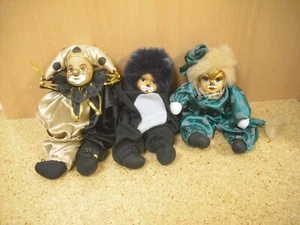 Cats-Puppe, Katzen-Puppe und Harlekin-Clown - Bild 1 von 5