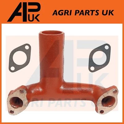 UN-BRANDED Vertical Silencer Exhaust Manifold & Gaskets for Fordson Dexta Super Tractor